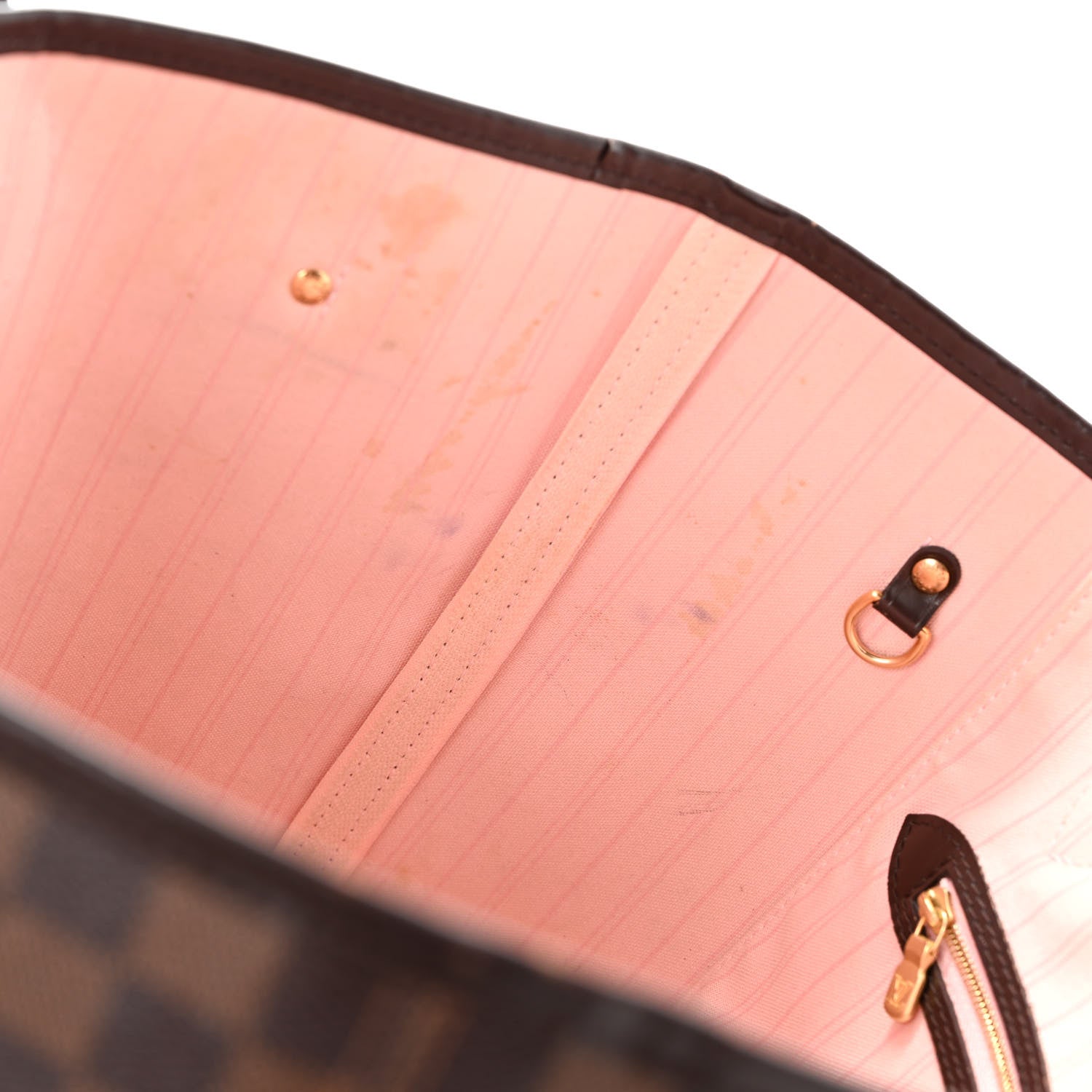 Louis Vuitton Damier Ebene Neo Neverfull MM Rose Ballerine 12 of 13