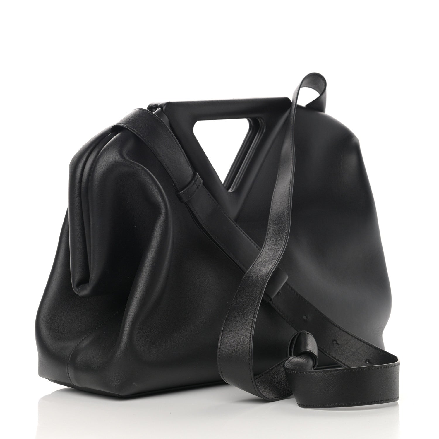 Bottega Veneta Calfskin Large The Point Triangle Bag Black 3 of 10