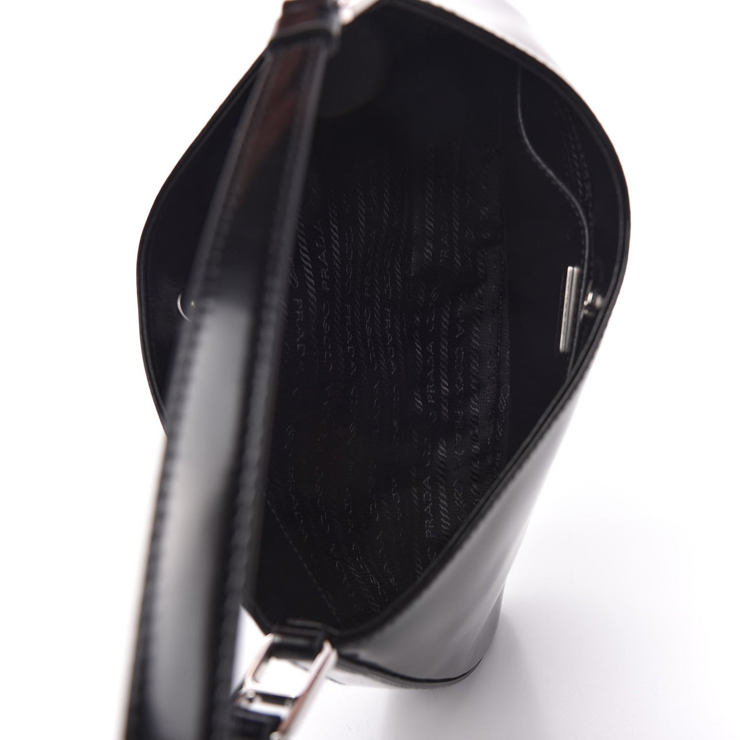 Spazzolato Cleo Shoulder Bag Black