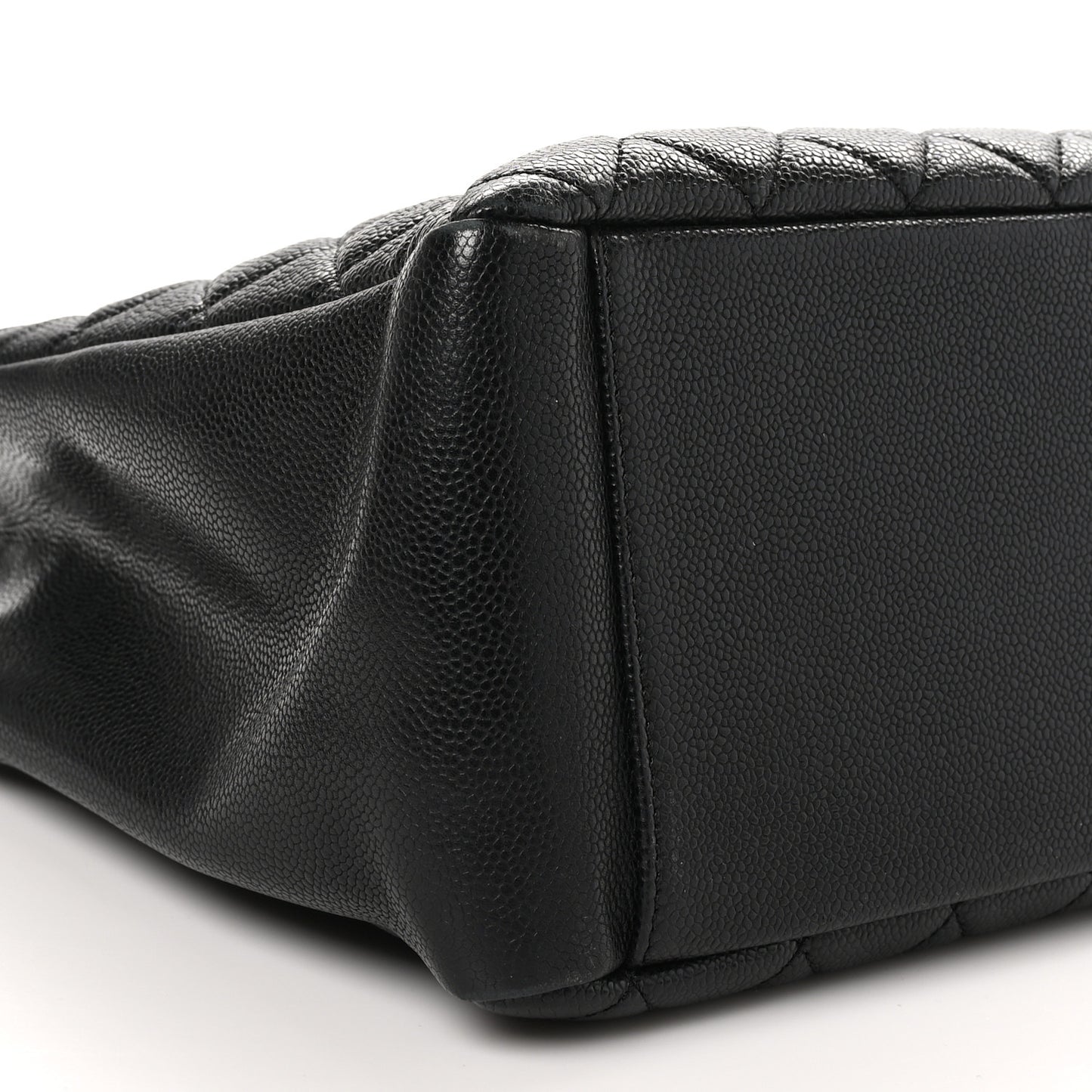Caviar Quilted Grand Shopping Tote GST Black