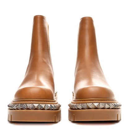 Christian Louboutin Calfskin Studs Emilia Pyraclou Boots 37.5 Terra 3 of 9