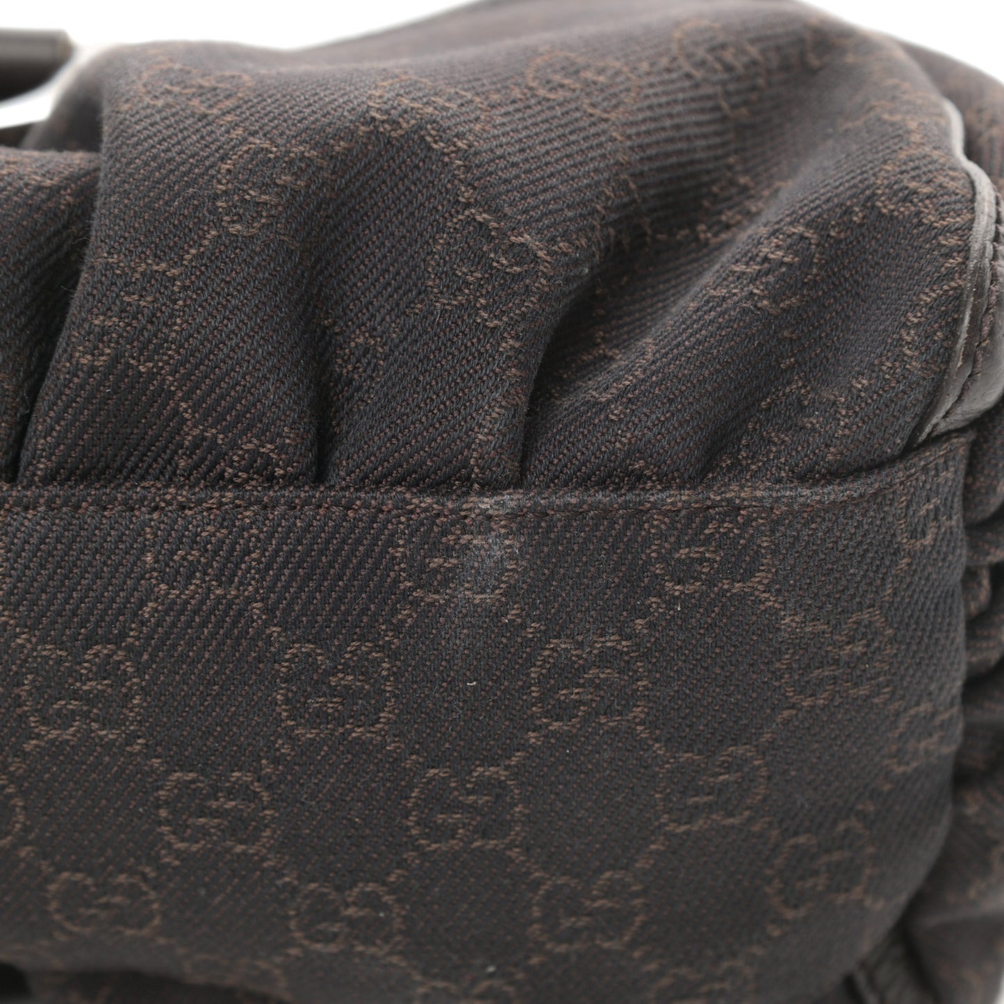 Monogram D Ring Hobo Dark Brown