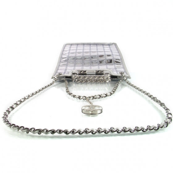 Chanel Vinyl Ice Cube Large Shopper Tote Silver 6 of 11