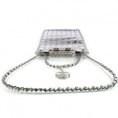 Chanel Vinyl Ice Cube Large Shopper Tote Silver 6 of 11