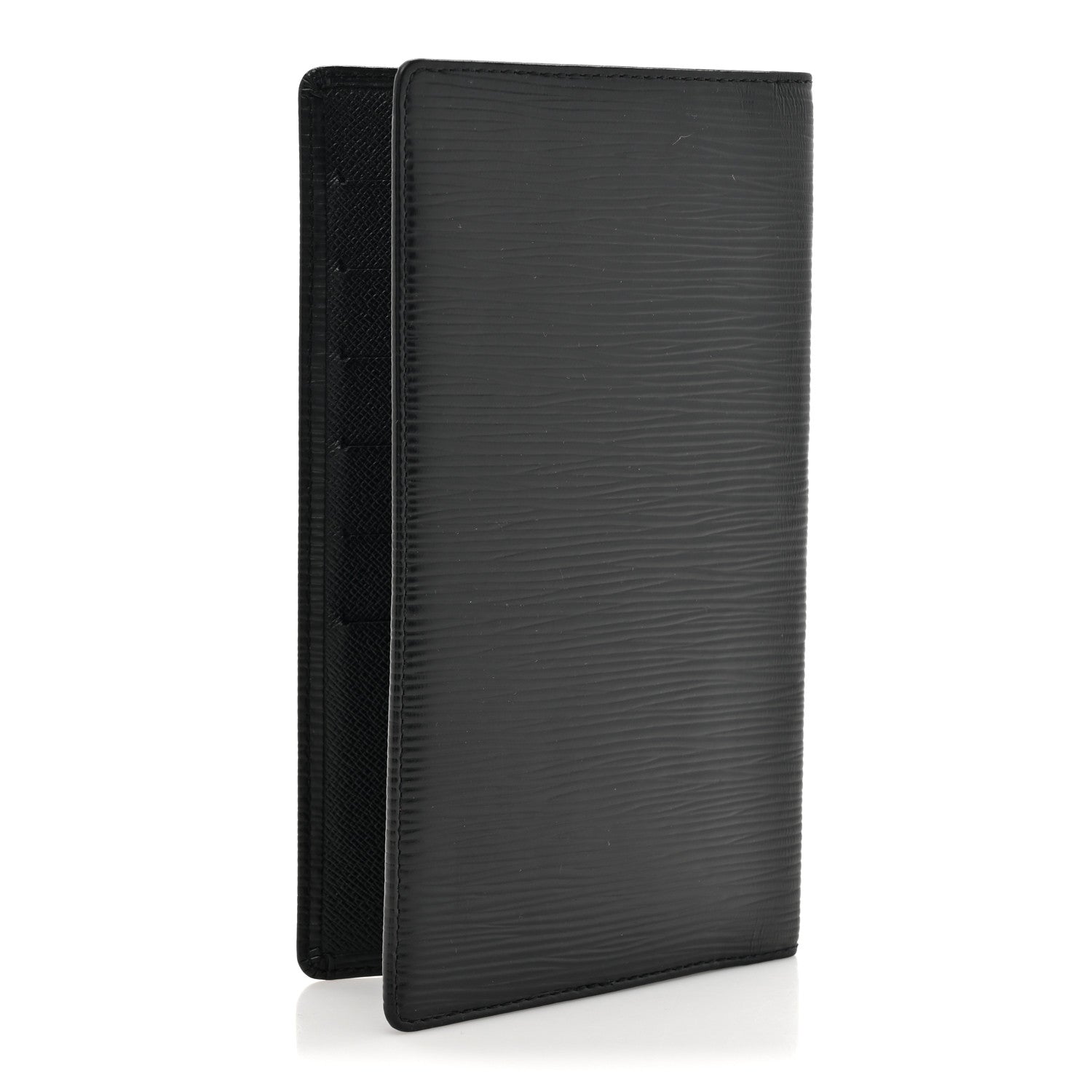 Louis Vuitton Epi Checkbook Organizer Wallet Black 3 of 9