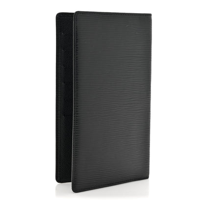 Louis Vuitton Epi Checkbook Organizer Wallet Black 3 of 9