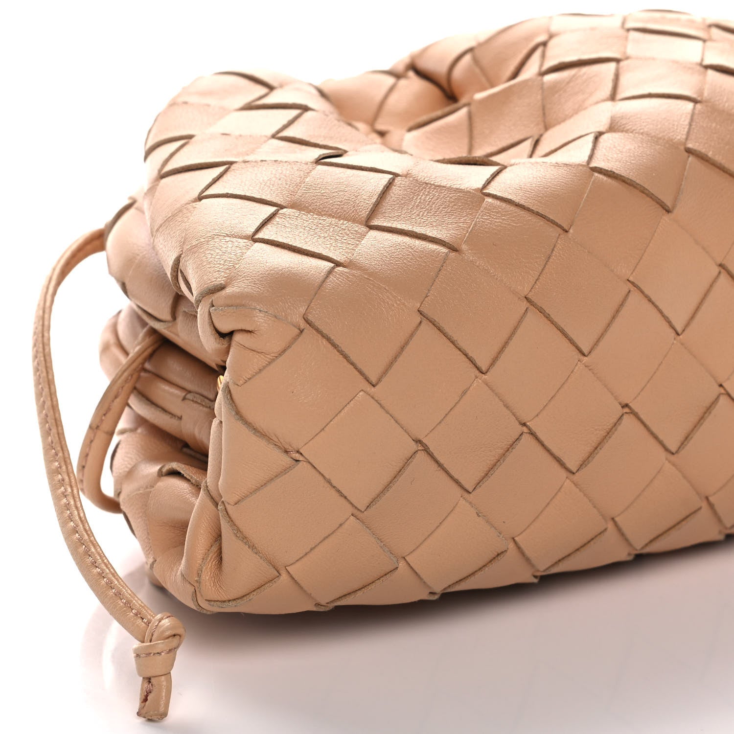 Bottega Veneta Nappa Intrecciato The Mini Pouch Almond 6 of 12