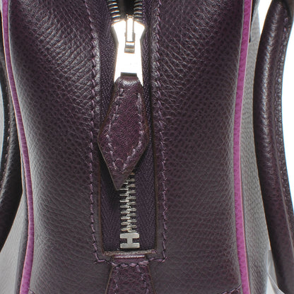 Hermes Epsom Bi-Color Mini Plume Raisin Cyclamen 6 of 6
