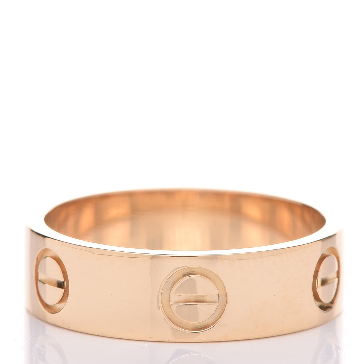 18K Yellow Gold 5.5mm LOVE Ring 54 6.75