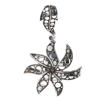 John Hardy Sterling Silver Ayu Dot Jasmine Flower Pendant 1 of 6