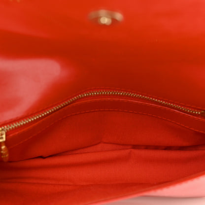 Louis Vuitton Patent Sobe Clutch Orange Sunset 5 of 7