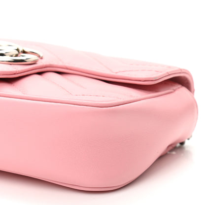 Gucci Calfskin Matelasse Super Mini GG Marmont Shoulder Bag Wild Rose 10 of 13
