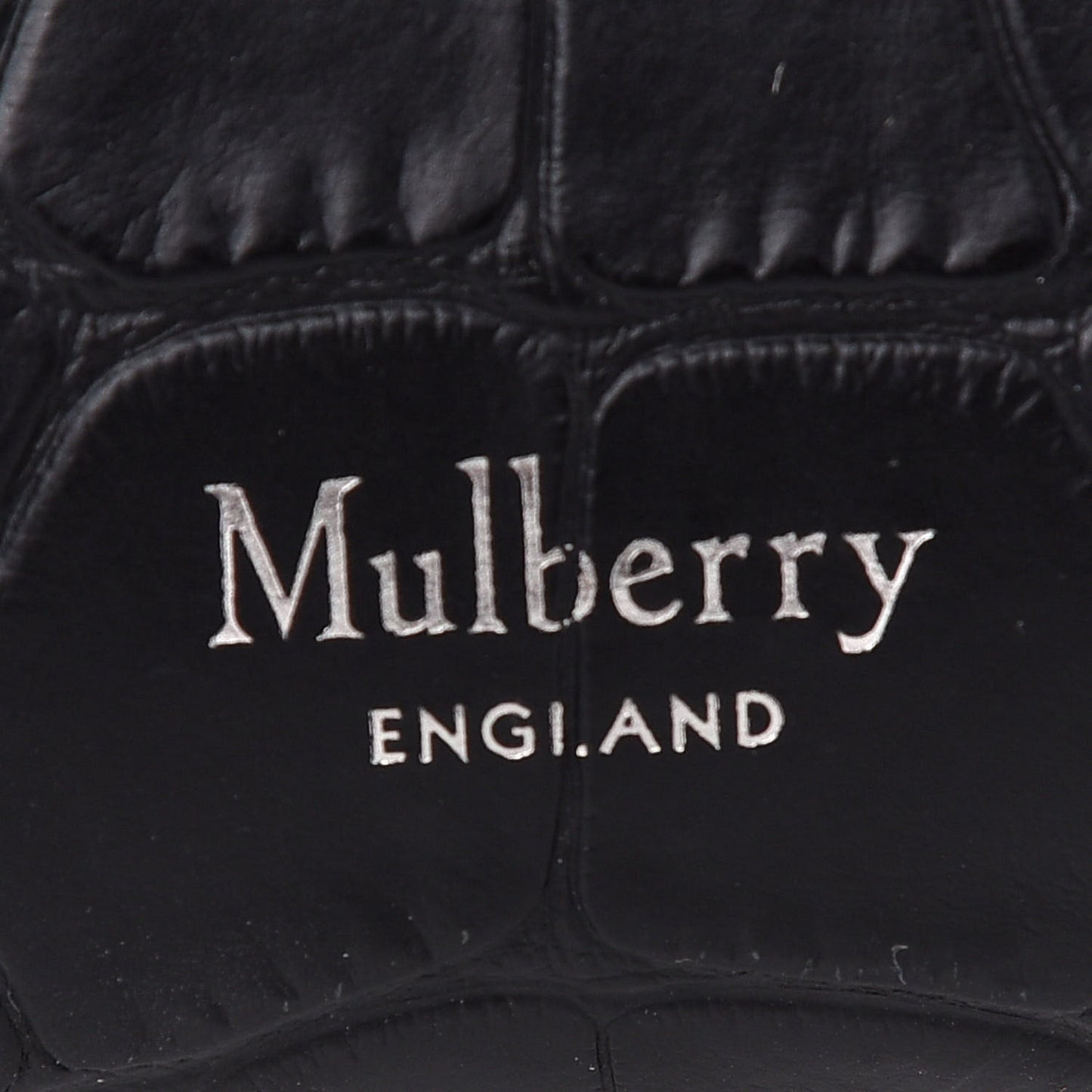 Crocodile Embossed Hampstead Black