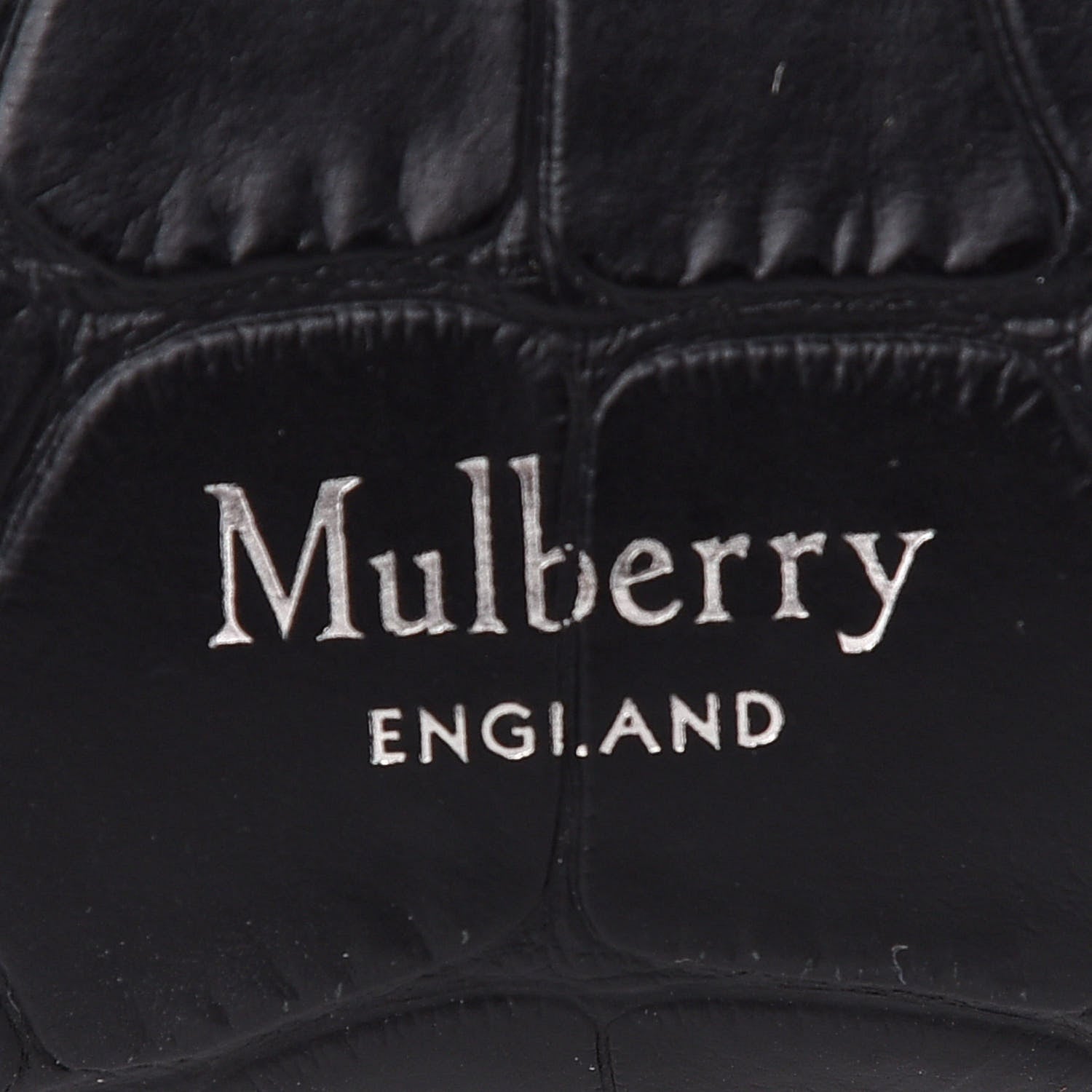 Mulberry Crocodile Embossed Hampstead Black 6 of 8