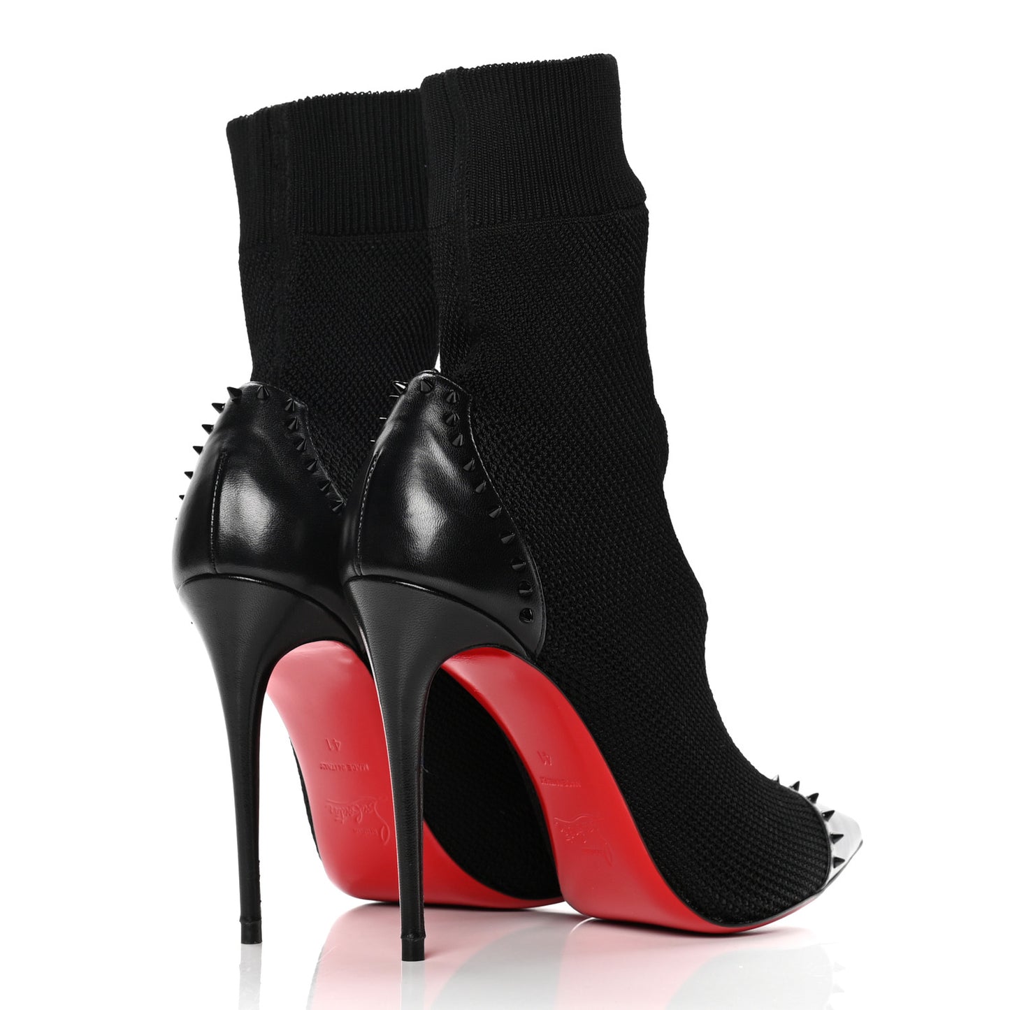 Shiny Nappa Maille Tricot Dovi Dova 100 Ankle Boots 41 Black