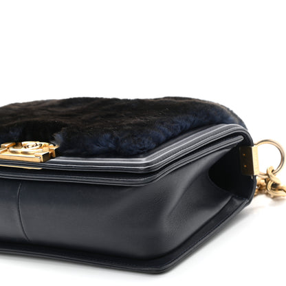 Chanel Orylag Medium Boy Top Handle Flap Navy 10 of 10