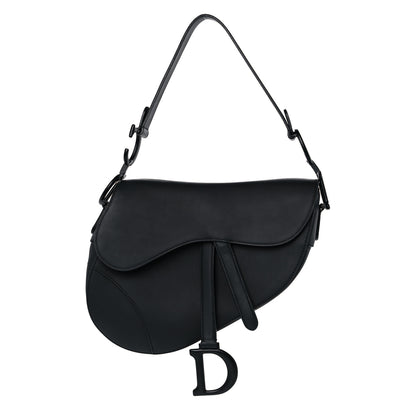 Christian Dior Ultra Matte Calfskin Saddle Bag Black 2 of 16