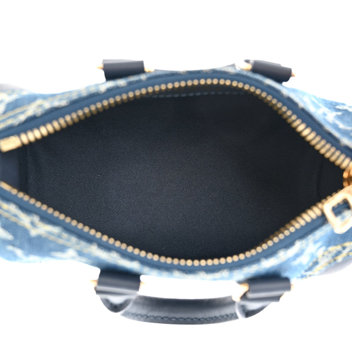 Taurillon Monogram Denim Drip Keepall XS Blue