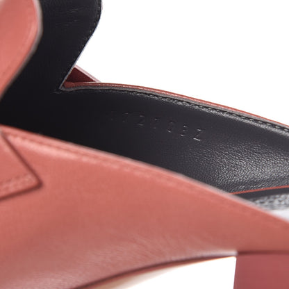 Hermes Goatskin Paradis Mules 37 Rouge Blush 10 of 11