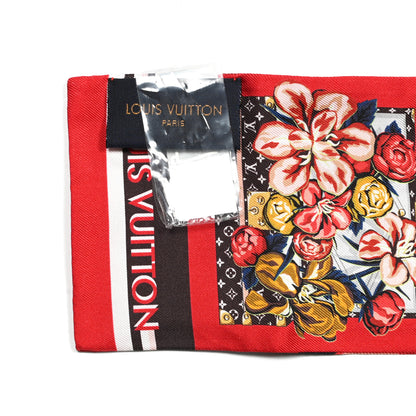 Louis Vuitton Silk Monogram Malle Fleurs Bandeau Rouge 3 of 3