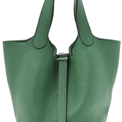 Hermes Taurillon Clemence Picotin Lock 18 PM Vert Vertigo 7 of 9