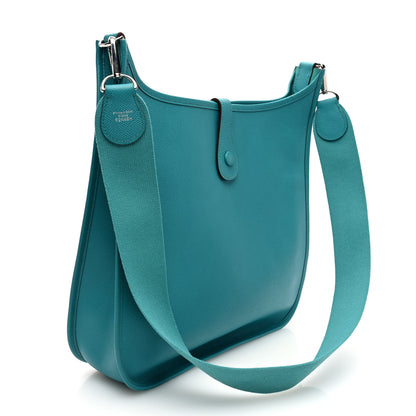 Hermes Epsom Evelyne GM Bleu Paon 3 of 10