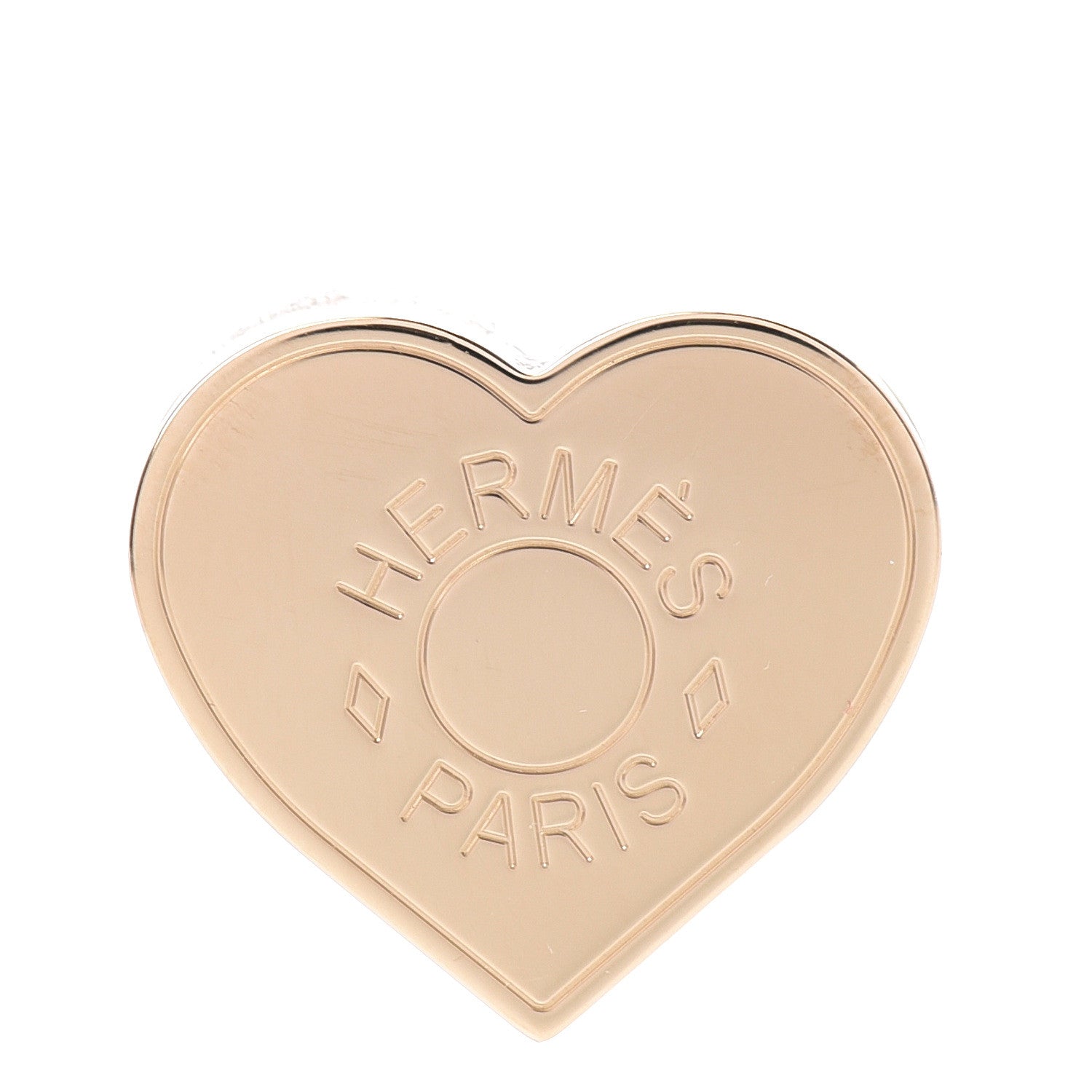 Hermes Permabrass Coeur Scarf Ring 1 of 3