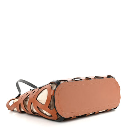 Loewe Smooth Calfskin Small Anagram Cutout Tote Tan 4 of 13