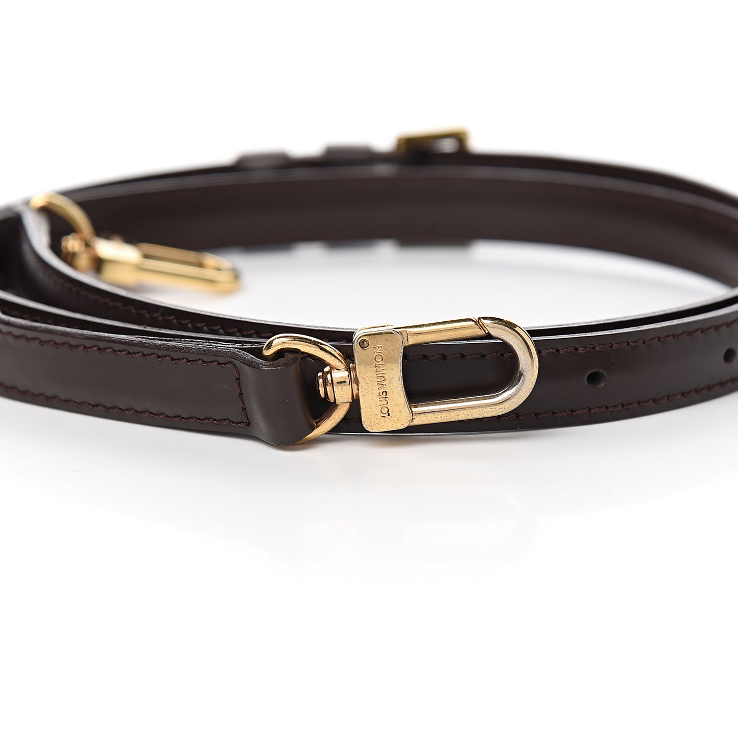 Calfskin Adjustable Speedy Bandouliere Shoulder Strap Brown