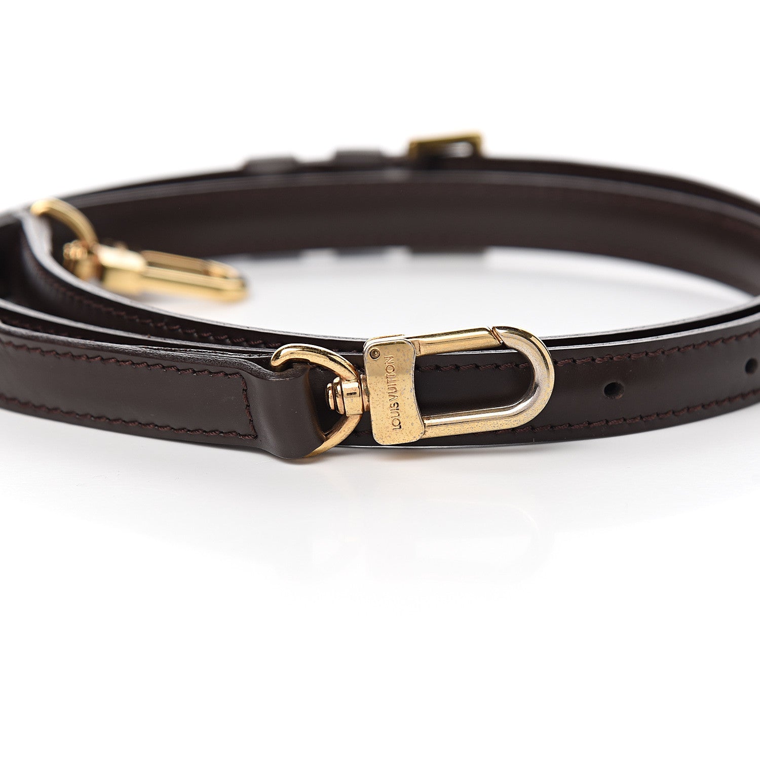Louis Vuitton Calfskin Adjustable Speedy Bandouliere Shoulder Strap Brown 4 of 4
