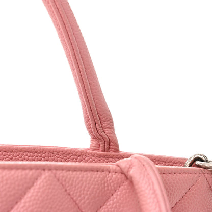 Chanel Caviar Quilted Medallion Tote Dark Pink 11 of 12