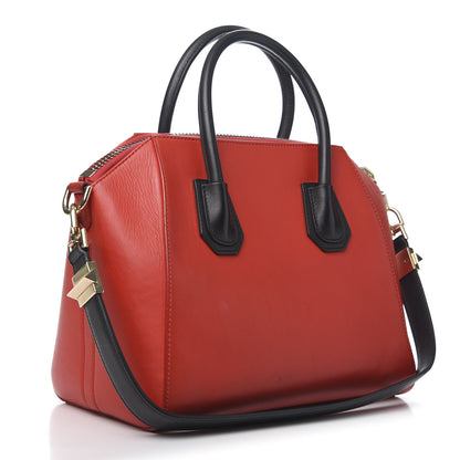 Givenchy Smooth Calfskin Small Bi-Color Antigona Red Black 4 of 15