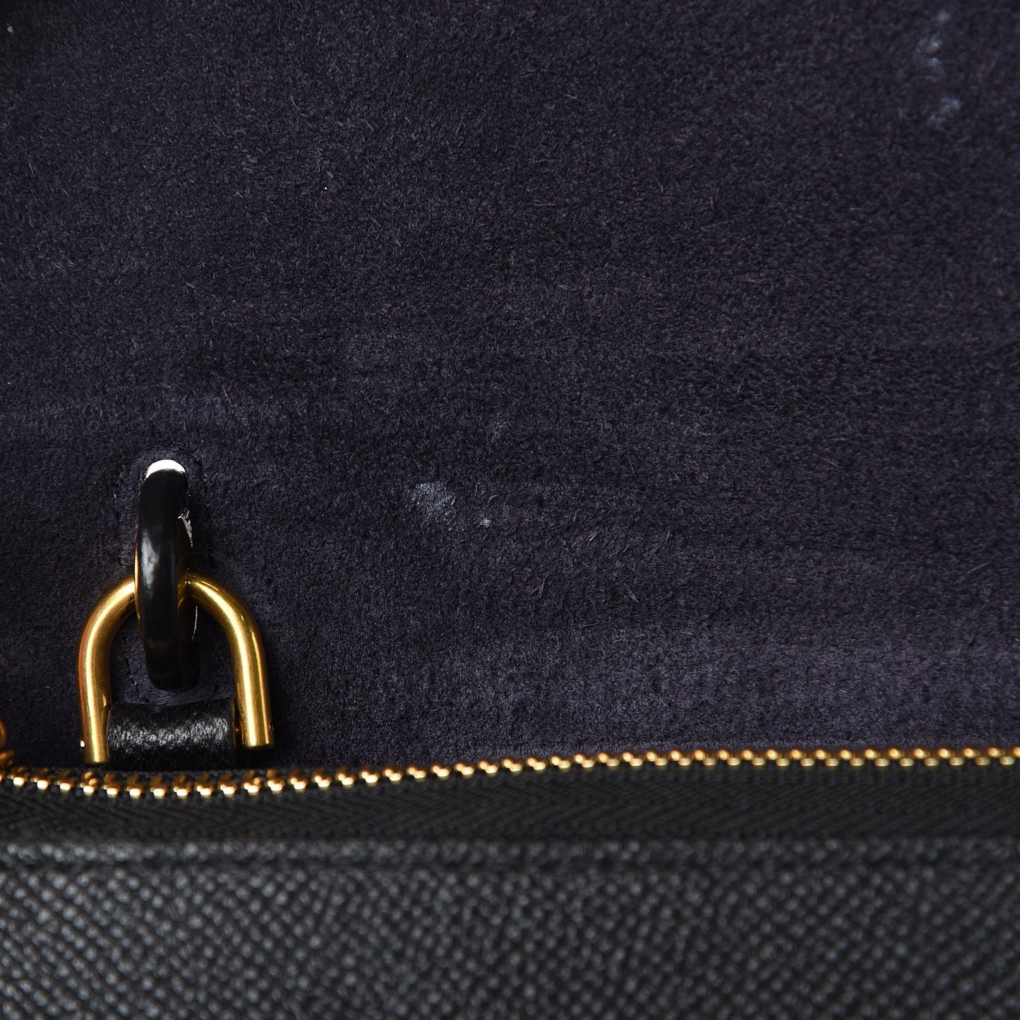 Grained Calfskin Micro Belt Bag Black