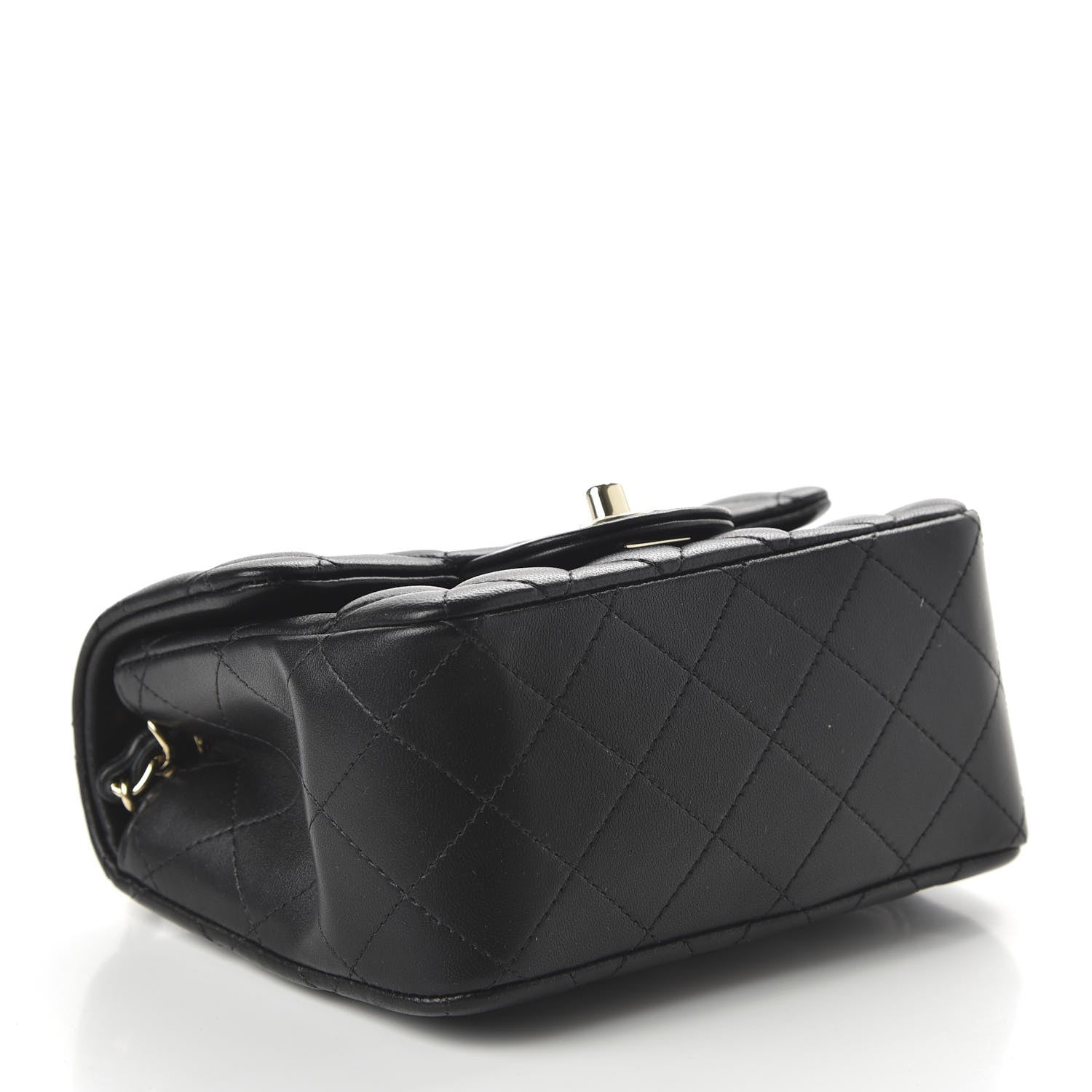 Chanel Lambskin Quilted Mini Square Flap Black 4 of 11