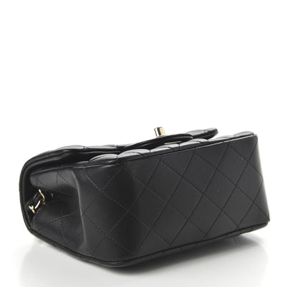 Chanel Lambskin Quilted Mini Square Flap Black 4 of 11