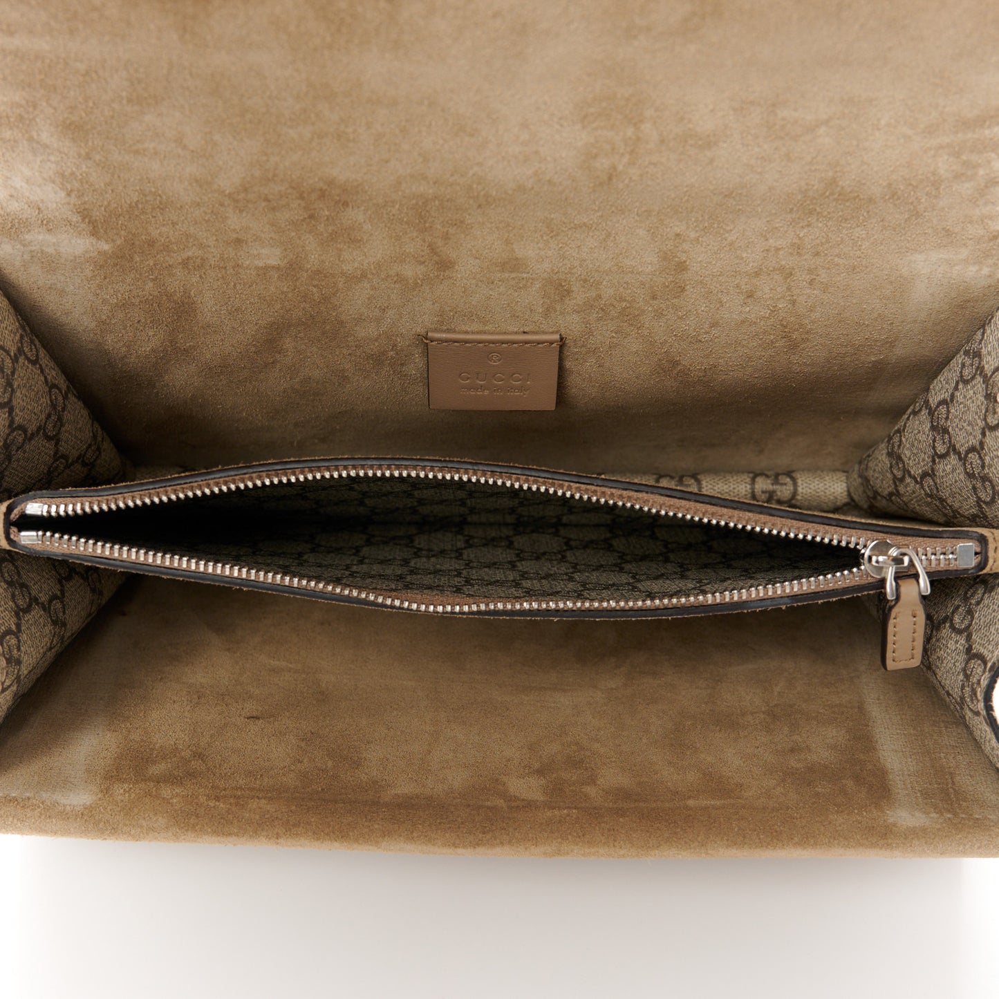 GG Supreme Monogram Small Dionysus Shoulder Bag Taupe