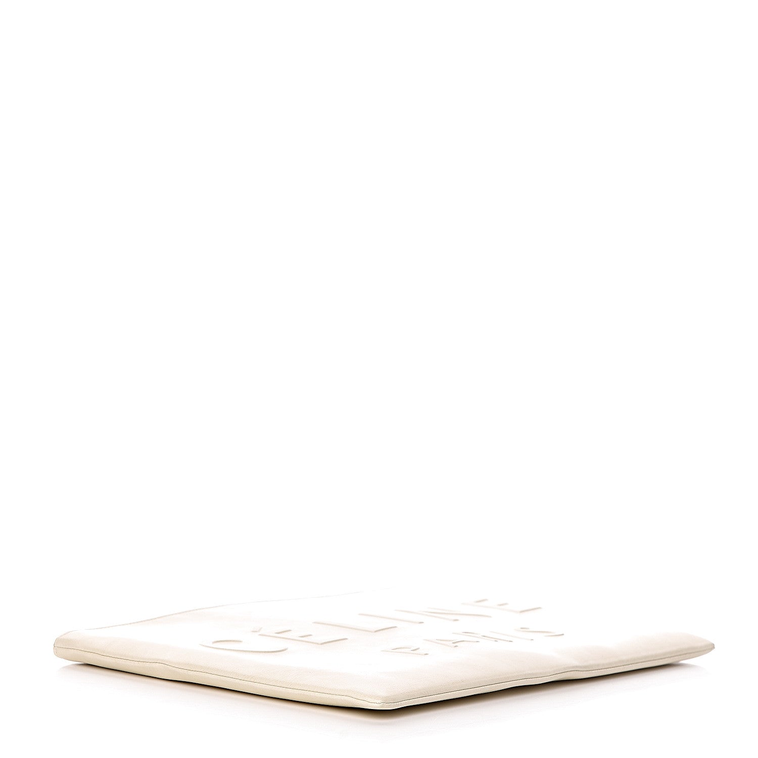 Celine Calfskin Large Made In Clutch Pouch White 4 of 7