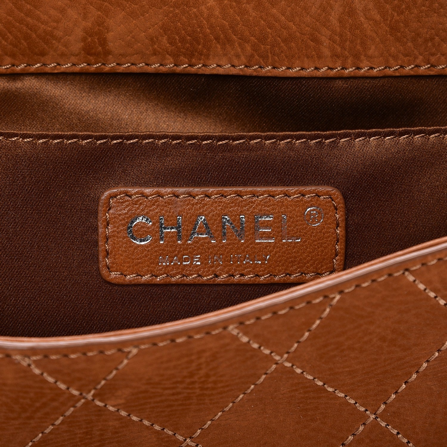 Chanel Suede Quilted Coco Twin Large Flap Brown 7 of 8