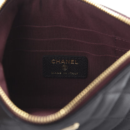 Chanel Caviar Quilted Cosmetic Case Black 6 of 8