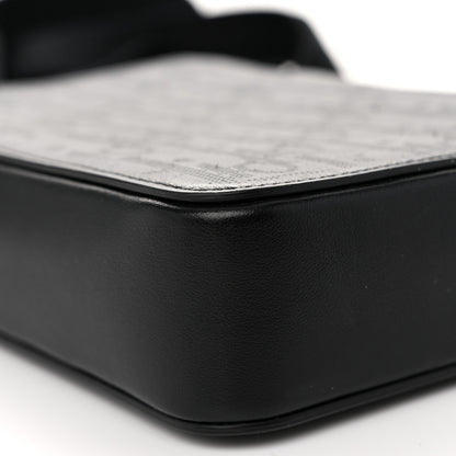Christian Dior Calfskin Oblique Galaxy Perforated World Tour Messenger Pouch Black 9 of 10