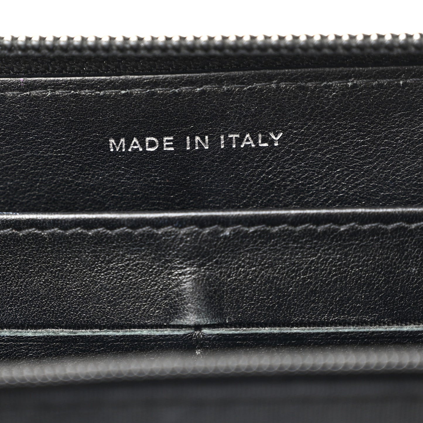 Caviar Large Timeless CC Zip Around Wallet Black