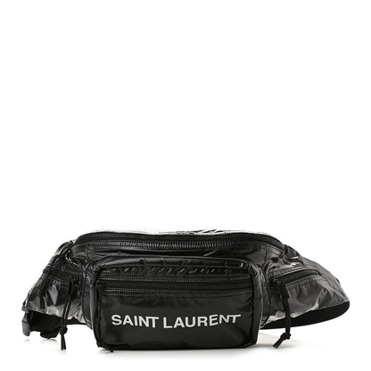 Saint Laurent Nylon Logo Ripstop Body Belt Bag Black 1 of 9