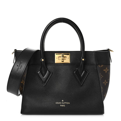Louis Vuitton Calfskin Monogram On My Side PM Black 1 of 9