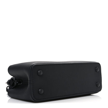 Louis Vuitton Matte Taurillon Capucines East West Mini All Black 4 of 9
