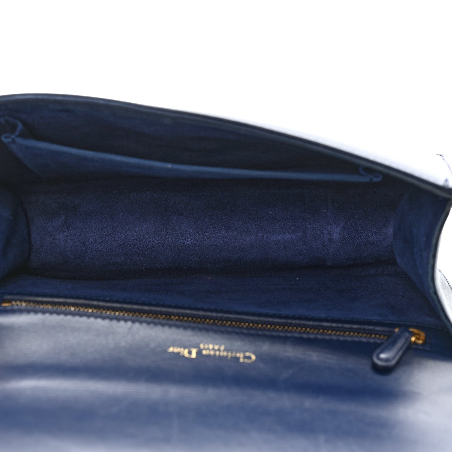 Lambskin Studded Medium Diorama Flap Bag Blue
