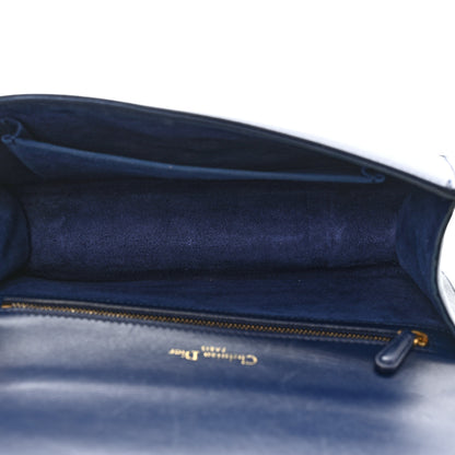 Christian Dior Lambskin Studded Medium Diorama Flap Bag Blue 5 of 10