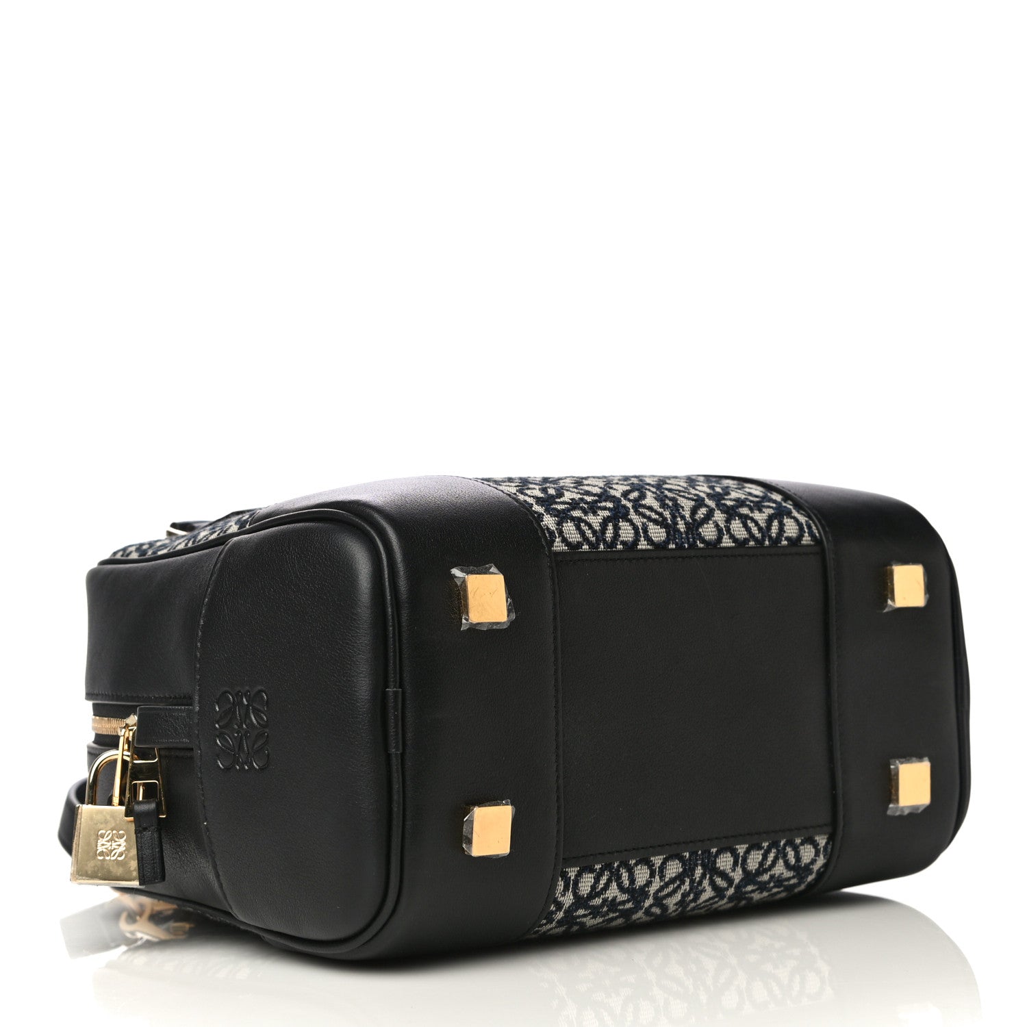Loewe Jacquard Anagram Calfskin Amazona 19 Black Navy 7 of 17