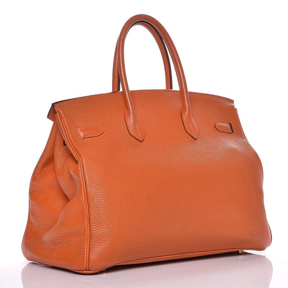 Hermes Togo Birkin 35 Orange 3 of 21
