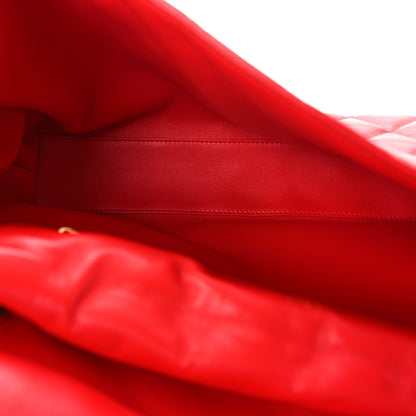 Balenciaga Nappa Calfskin Quilted Large Touch B Shoulder Bag Bright Red 5 of 8