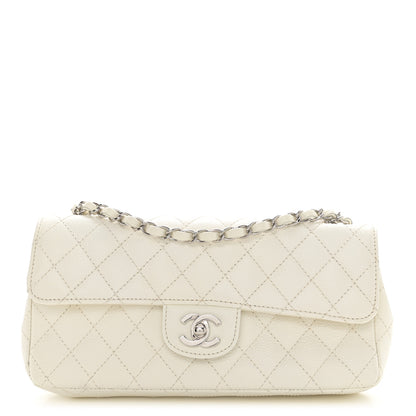 Chanel Caviar Quilted East West Flap White 1 of 13
